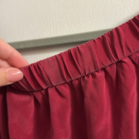 Alice + Olivia Red Off Shoulder Silk Mini Dress large - Picture 8 of 8